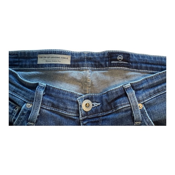 Adriano Goldschmied "The Legging Ankle" Jeans With Zippers - Size 28 - Picture 6 of 12